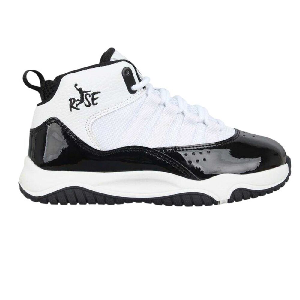Rise Childrens/Kids Shuttle Sneakers / White/Black